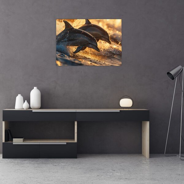 Kép - Delfinek (70x50 cm)