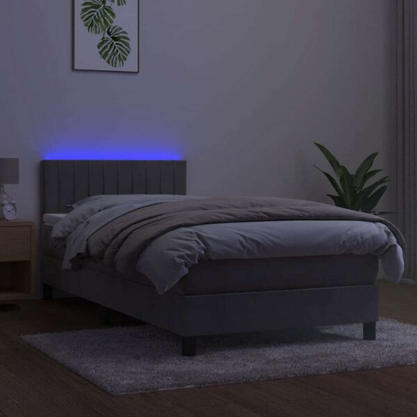 Bársony Ágy 80x200 cm - LED Világítással