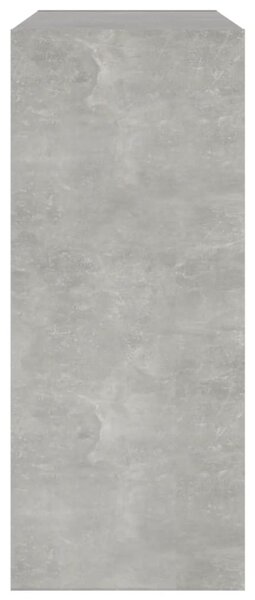 Betonszürke térelválasztó könyvszekrény 80 x 30 x 72 cm