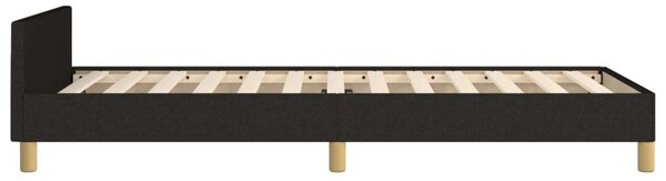 VidaXL sötéts szövet ágykeret fejtámlával 100 x 200 cm