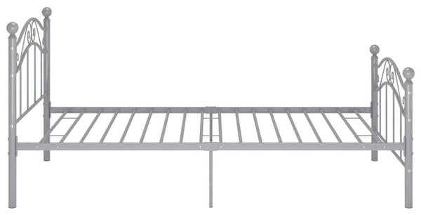 VidaXL Fém Ágykeret - Egyszemélyes - 100x200 cm - Szürke