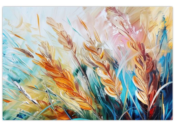 Kép - Búza, absztrakció (90x60 cm)