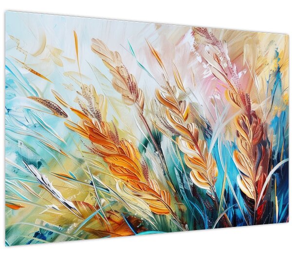Kép - Búza, absztrakció (90x60 cm)