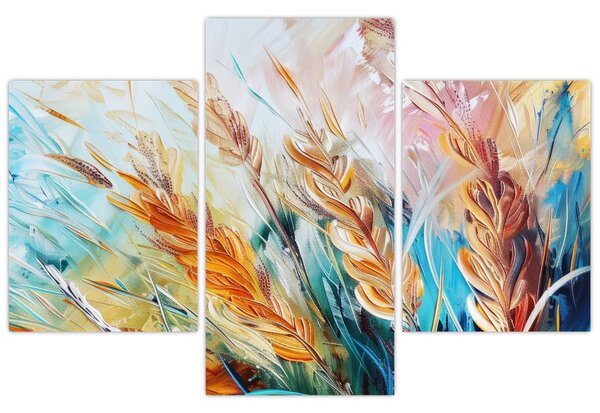 Kép - Búza, absztrakció (90x60 cm)