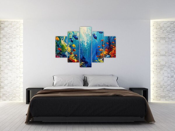 Kép - A víz alatti világ festése (150x105 cm)