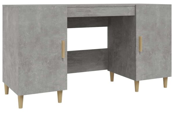 VidaXL Íróasztal - Beton Szürke - 140x50x75 cm