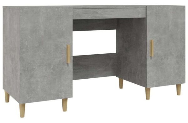 VidaXL Íróasztal - Beton Szürke - 140x50x75 cm