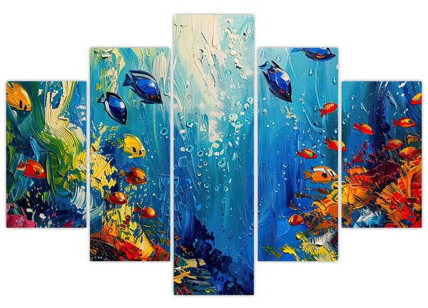 Kép - A víz alatti világ festése (150x105 cm)