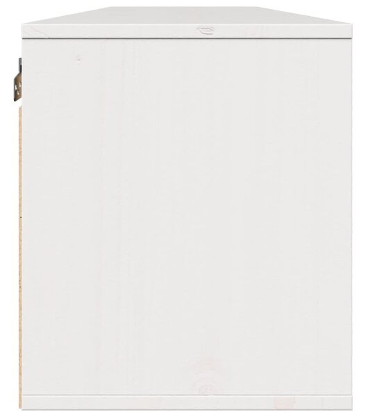2 db fehér tömör fenyőfa faliszekrény 80 x 30 x 35 cm