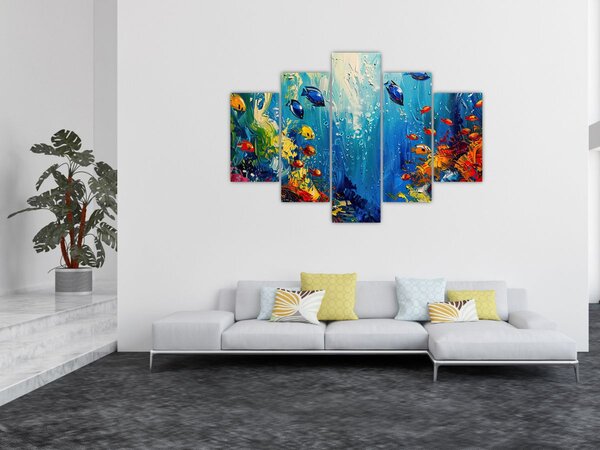 Kép - A víz alatti világ festése (150x105 cm)