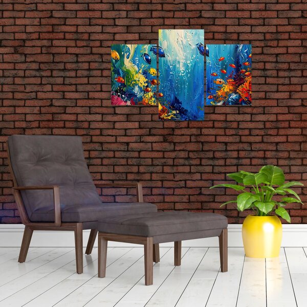 Kép - A víz alatti világ festése (90x60 cm)