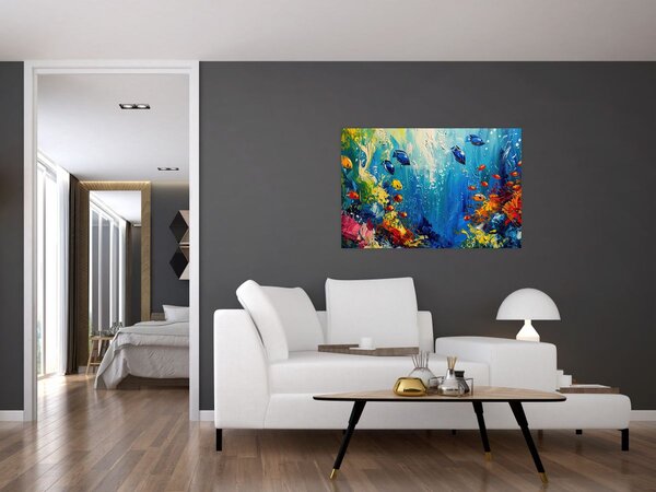 Kép - A víz alatti világ festése (90x60 cm)