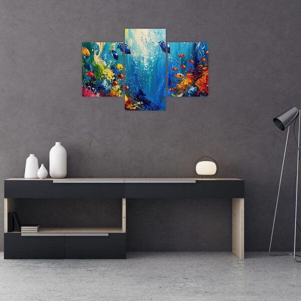 Kép - A víz alatti világ festése (90x60 cm)