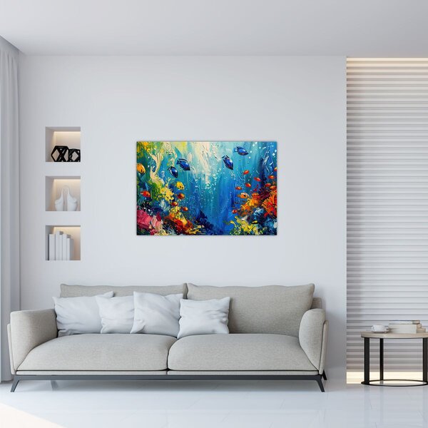 Kép - A víz alatti világ festése (90x60 cm)
