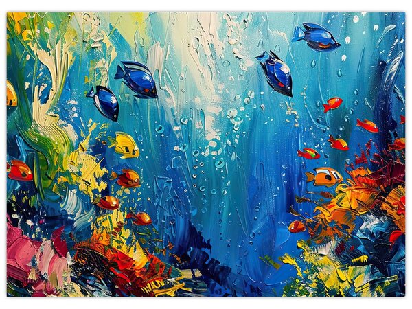 Kép - A víz alatti világ festése (70x50 cm)