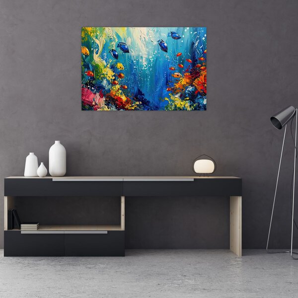 Kép - A víz alatti világ festése (90x60 cm)