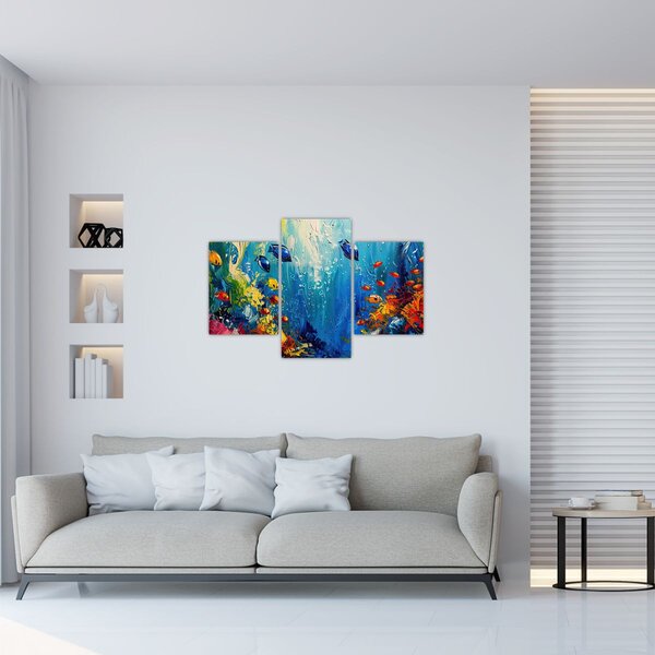 Kép - A víz alatti világ festése (90x60 cm)