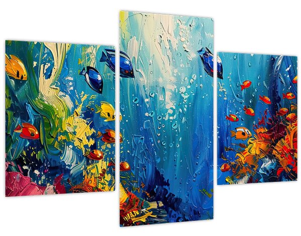 Kép - A víz alatti világ festése (90x60 cm)