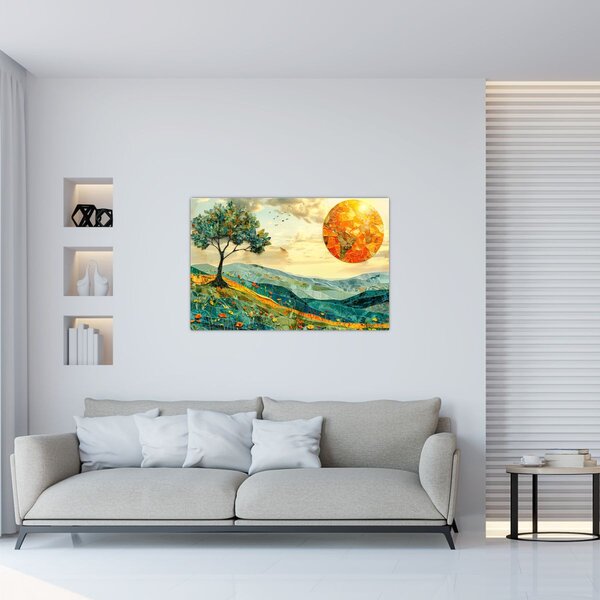 Kép - Tájkép illusztráció (90x60 cm)