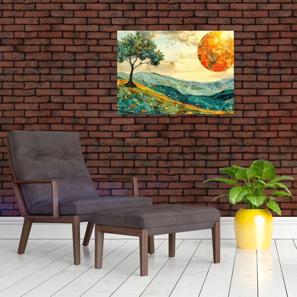 Kép - Tájkép illusztráció (70x50 cm)