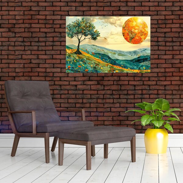 Kép - Tájkép illusztráció (90x60 cm)