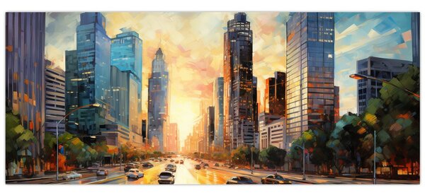 Kép - A város festése (120x50 cm)