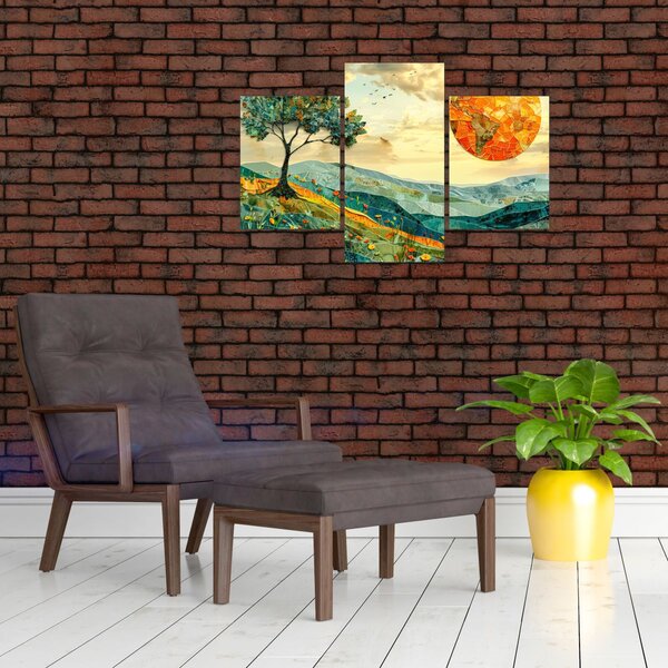 Kép - Tájkép illusztráció (90x60 cm)