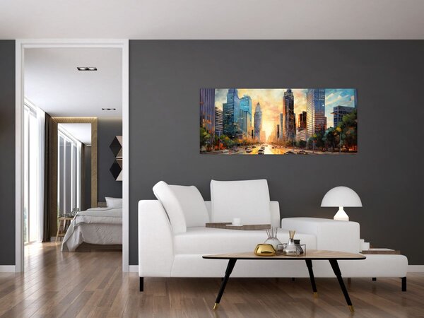 Kép - A város festése (120x50 cm)