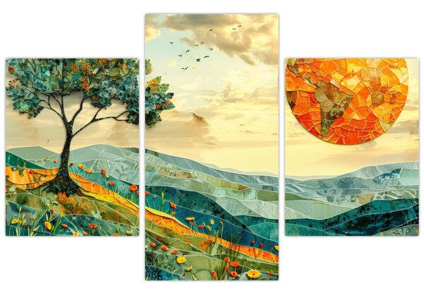 Kép - Tájkép illusztráció (90x60 cm)