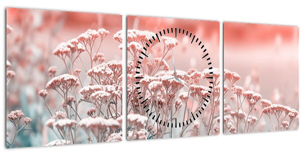 Kép - Réti virágok (órával) (90x30 cm)