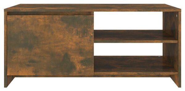 Füstös tölgy színű szerelt fa dohányzóasztal 102 x 50 x 45 cm