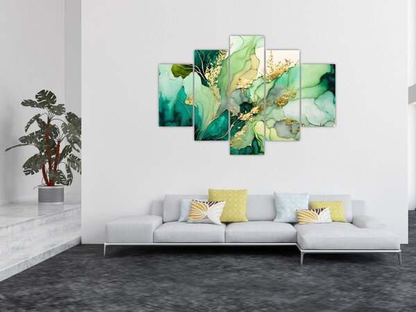 Kép - Zöld absztrakció (150x105 cm)