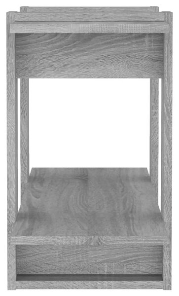 Szürke sonoma színű könyvszekrény/térelválasztó 80 x 30 x 51 cm