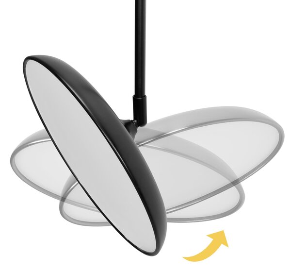 Toolight Szerszámlámpa, LED mennyezeti lámpa APP1280-CP Fekete, matt fekete, OSW-05182