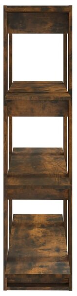 Füstös tölgy színű térelválasztó könyvszekrény 100x30x123,5 cm
