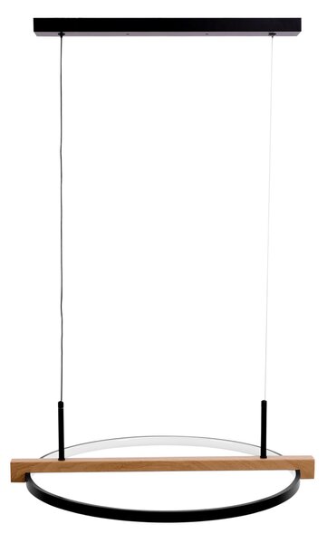 Toolight Szerszámlámpa, LED mennyezeti lámpa 60cm + távirányító APP1530-CP, fekete-barna, OSW-05660