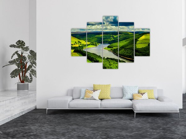 Kép - Zöld táj (150x105 cm)