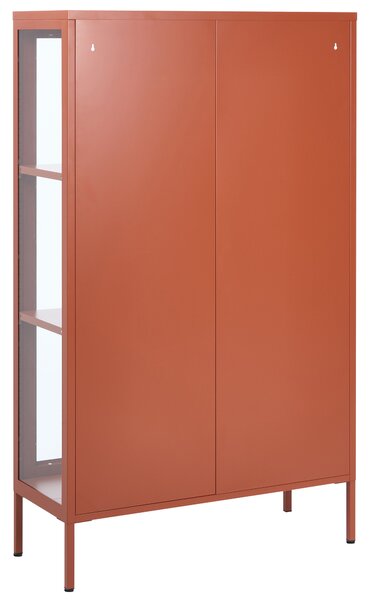 Üveges vitrin NASH Fém 90 cm Aranybarna