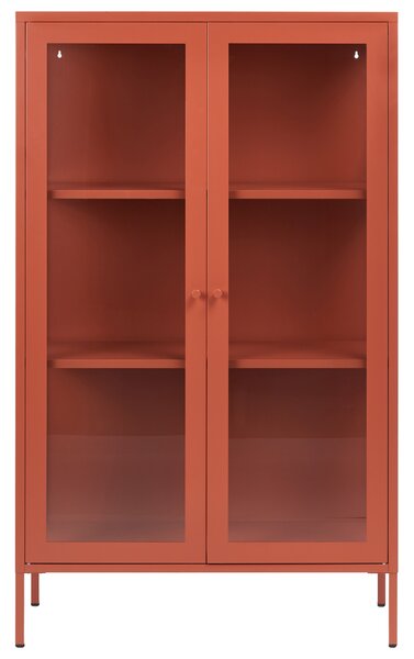 Üveges vitrin NASH Fém 90 cm Aranybarna