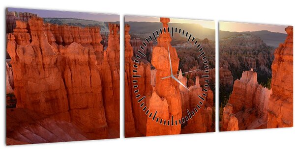 Kép - Utah, nemzeti park (órával) (90x30 cm)