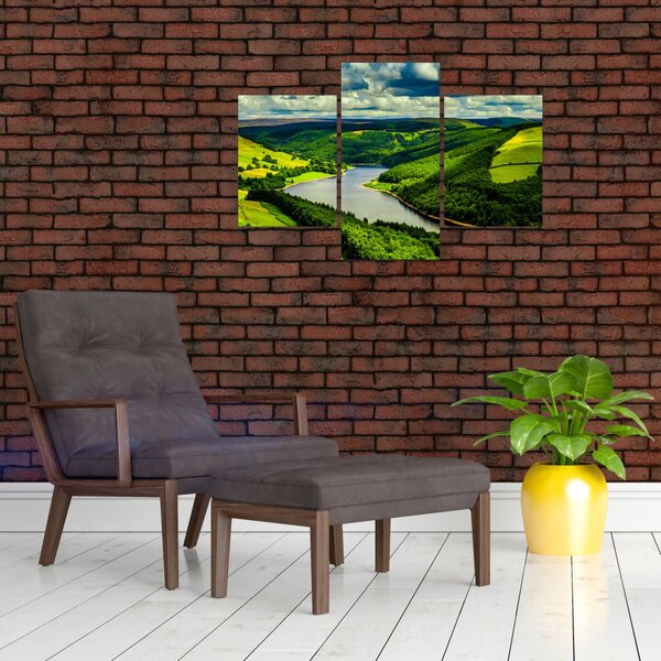 Kép - Zöld táj (90x60 cm)