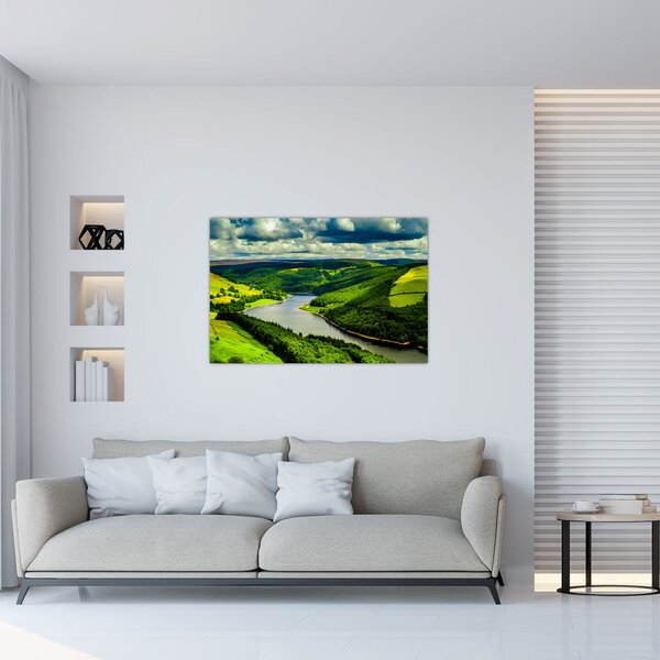 Kép - Zöld táj (90x60 cm)