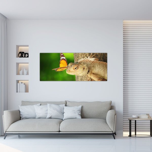 Kép - Gyík (120x50 cm)