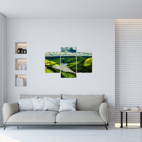 Kép - Zöld táj (90x60 cm)