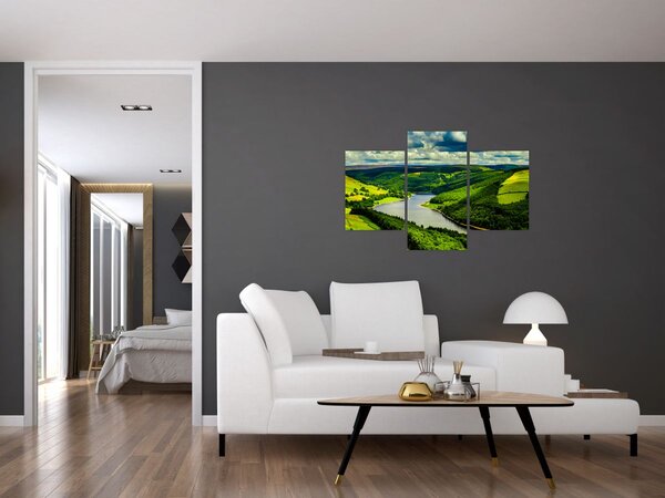 Kép - Zöld táj (90x60 cm)