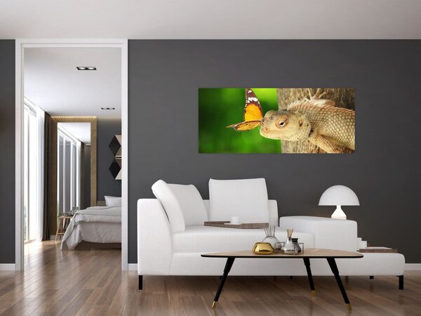 Kép - Gyík (120x50 cm)