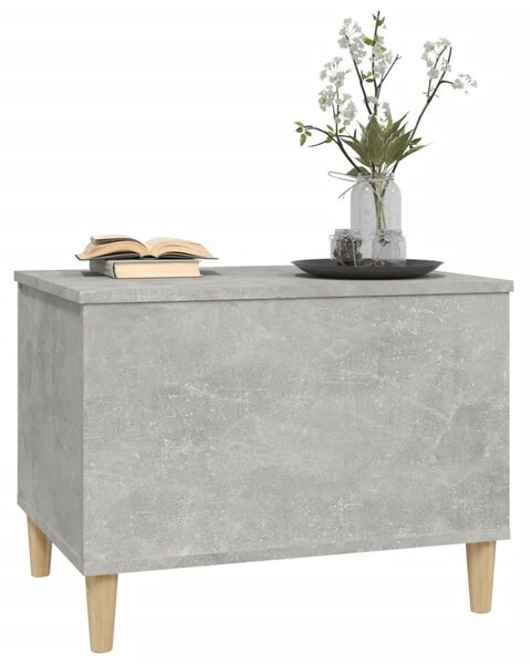 Betonszürke szerelt fa dohányzóasztal 60 x 44,5 x 45 cm