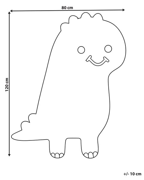 Gyerekszoba szőnyeg REXY Világosbarna 80 x 120 cm Pamut