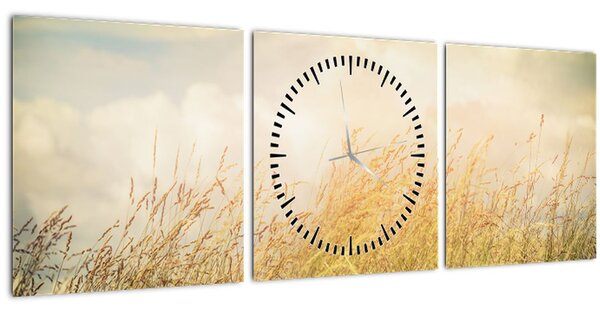 Kép - Mező ősszel (órával) (90x30 cm)