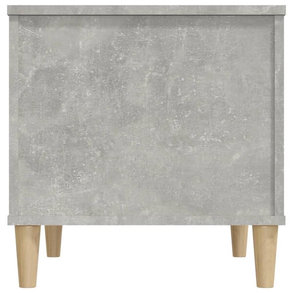 Betonszürke szerelt fa dohányzóasztal 60 x 44,5 x 45 cm